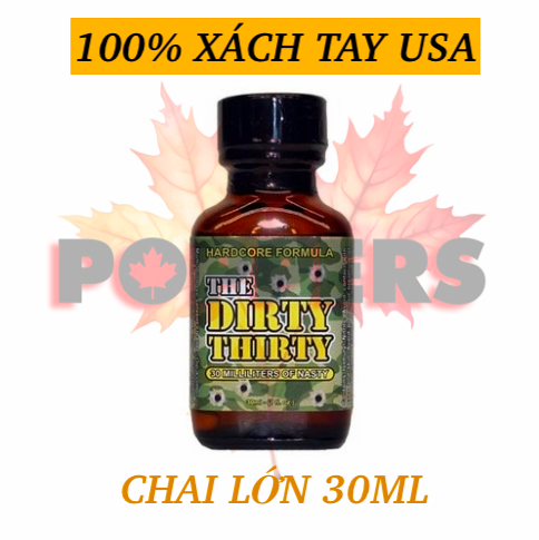 Popper The Dirty Thirty 30ml chính hãng Mỹ loại mạnh dành cho top bot nam nữ Popper The Dirty Thirty 30ml chính hãng Mỹ loại mạnh dành cho top bot nam nữ